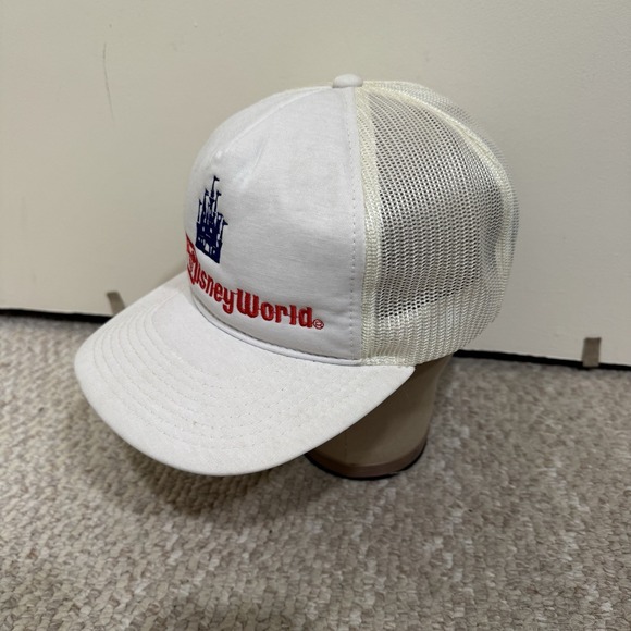 Vintage Walt Disney World Productions 1980's Mesh Trucker Snapback Hat Cap - Picture 2 of 10